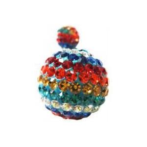 豪華♪スワロフスキー パヴェ ストーンへそピアス　レインボー ダンサー レゲエ セレブ Bガール B系 ベリー リング ボディピアス |  | 01