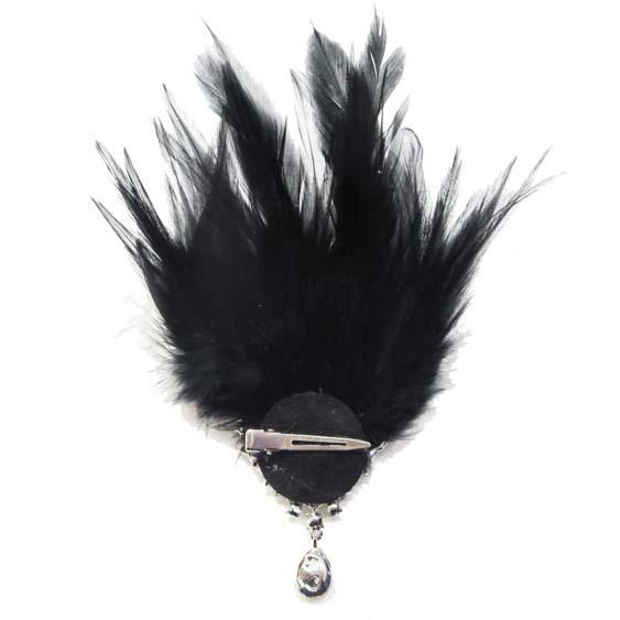 メゾンミッシェル　フェザーのヘッドアクセサリー　ヘアピン Amazon | MM6 Maison Margiela エムエムシックス Logo Hair Pin