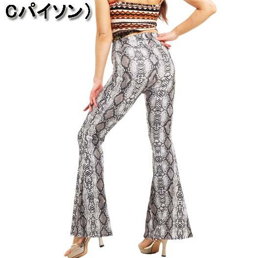 超ストレッチ!総柄 フレアパンツ ブーツカット ベルボトム ハイ 超ストレッチ!総柄 フレアパンツ ブーツカット ベルボトム ハイ