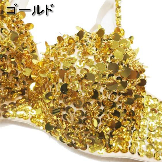 ダンス衣装・ステージ衣装に!スパンコール&ビーズ ブラジャー ダンス衣装・ステージ衣装に!スパンコール&ビーズ ブラジャー