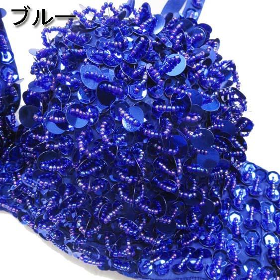 ダンス衣装・ステージ衣装に!スパンコール&ビーズ ブラジャー ダンス衣装・ステージ衣装に!スパンコール&ビーズ ブラジャー