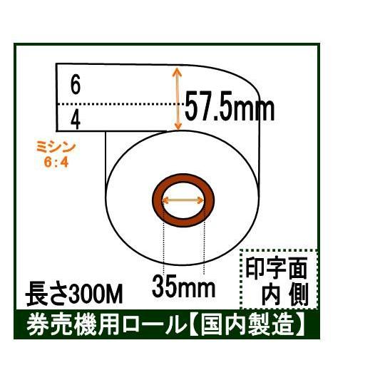 券売機ロール紙　新品9巻、はんぱ2巻分 定期便＞【グローリー純正】VT-S用 券売機ロール紙 (厚紙/57.5mm