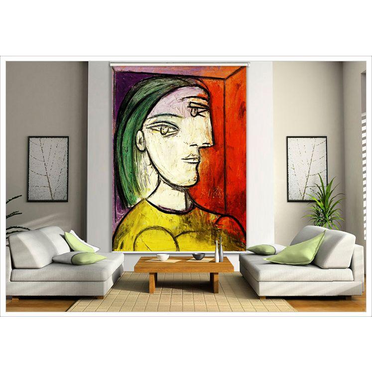 名画をロールスクリーンに ピカソ キュビズム 絵画 3020_14 A1205