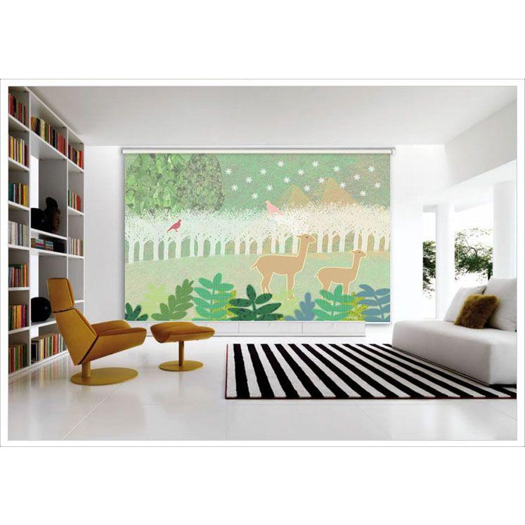 遮熱 ロールスクリーン アクリル画 1003_01 C123