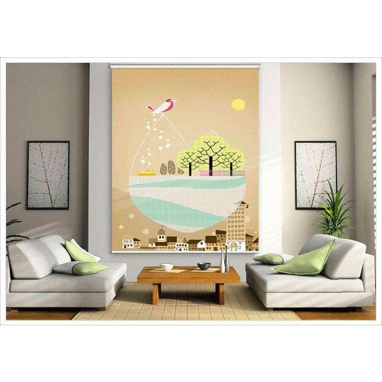 ロールスクリーン ロールカーテン アクリル画 1003_24 C146