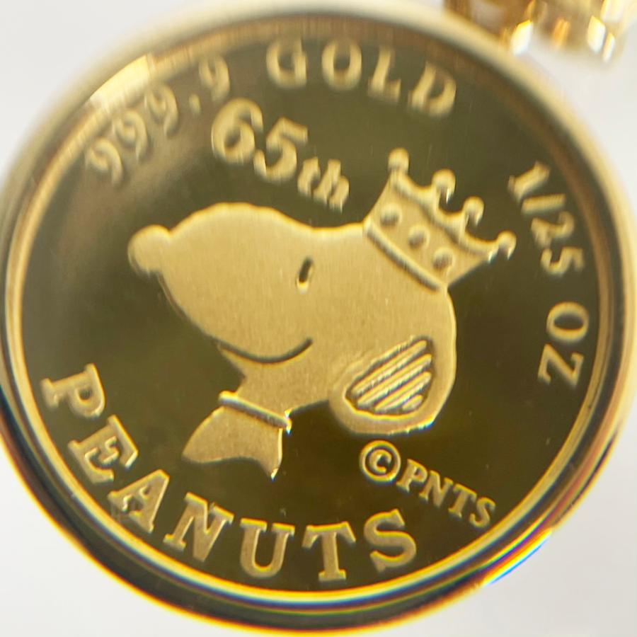 SNOOPY 24金コインネックレス | www.jarussi.com.br