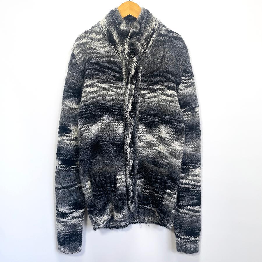 Aランク Vneck V Neck ブイネック カウチンセーター メンズ グレー 48 L イタリア製 イタリアブランド Effebi Rollupヤフーショップ 通販 Yahoo ショッピング