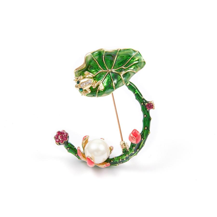 ギフト プレゼント ご褒美 春を感じる おしゃれ パール 蓮の花 ブローチ Rfidケース付 ピン バッジ コサージュ エレガント 送料無料 Mak A10 Lubarda Edu Me