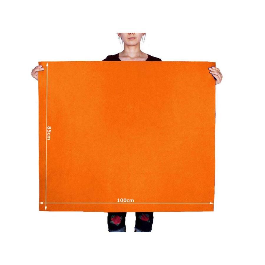 手芸用 カラー フェルト【 オレンジ 85cm × 100cm 厚さ1mm 】生地 DIY