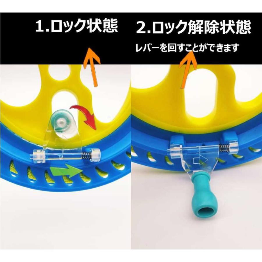 凧揚げ用 回転式 糸巻き リール ( 直径 18cm ) 凧糸 200M付 凧糸巻き