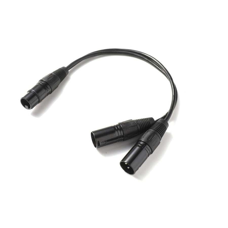 XLR 分岐ケーブル 35cm ( メス - オス×2 ) マイクケーブル