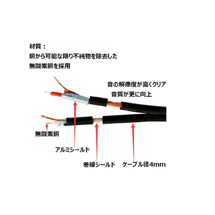 XLR 分岐ケーブル 35cm ( メス - オス×2 ) マイクケーブル