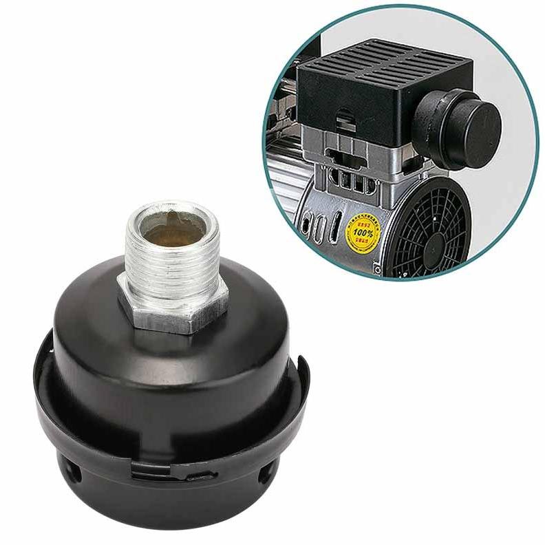 空気圧縮機 サイレンサー【 ブラック ネジ径1/2 ( 20mm ) 】エア 空気圧縮機 サイレンサー【 ブラック ネジ径1/2 ( 20mm ) 】エア