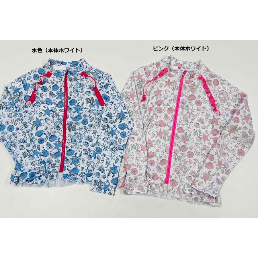 女の子 ディズニー アリエル 長袖ラッシュガード スイムウエア 国内販権 正規品 110 ローリーwebshop 通販 Yahoo ショッピング