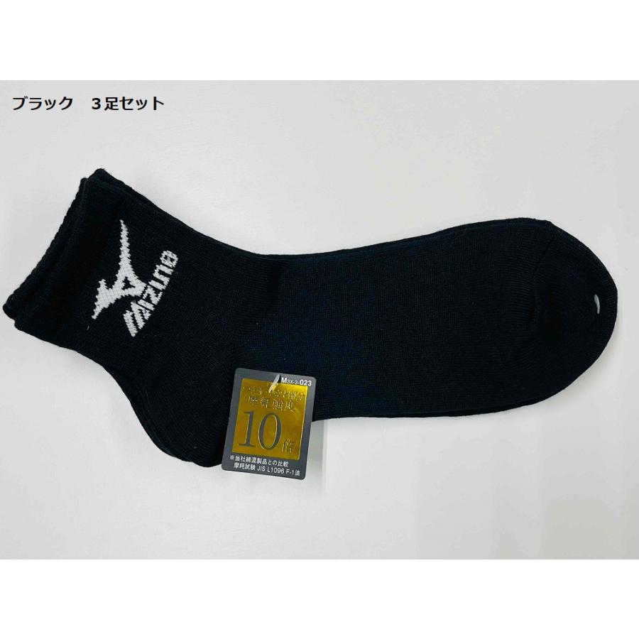 MIZUNO メンズ 紳士 ミズノ 3足組スニーカーソックス 481-294 MIZUNO メンズ 紳士 ミズノ 3足組スニーカーソックス 481-294