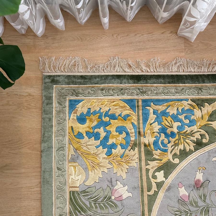 ラグ カーペット シルクカーペット3畳 絨毯 じゅうたん ラグ3畳 シルク