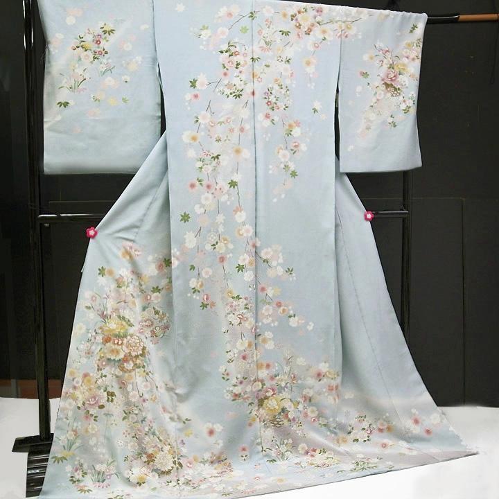 美品　訪問着　フルセット　裄66 友禅　金彩　卒業式　入学式　七五三　ピンク　藤 美品 訪問着 フルセット 裄66 友禅 金彩 卒業式 入学式 七五三 ピンク