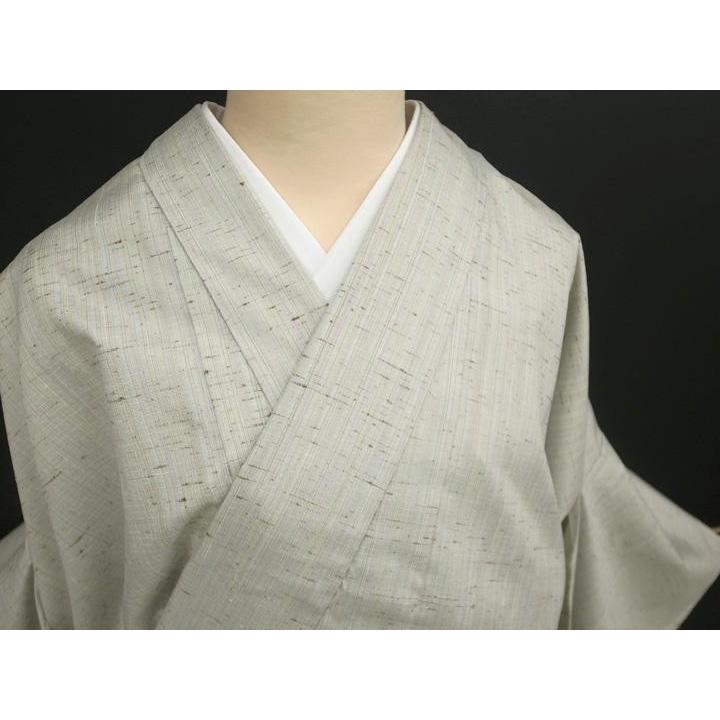 訪問着 正絹 未仕立て 渡源織物ぜんまい紬訪問着/単衣にも 老竹