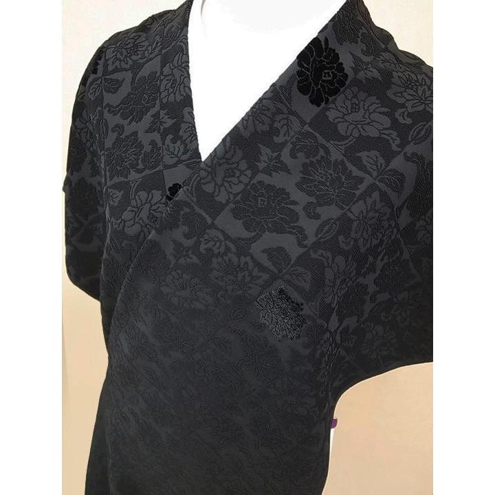 本輪奈ビロードコート コート 正絹 未仕立て 伊と幸 牡丹本輪奈