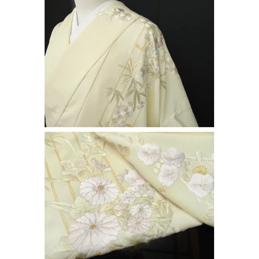 訪問着 手刺繍 正絹 豪華 フォーマル 結婚式 入学式 卒業式 入園