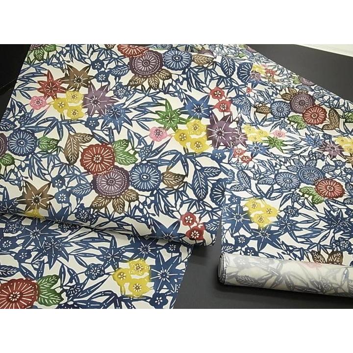 江戸紅型 名古屋帯 紅型染 染帯 最高級 駒塩瀬 五泉 四季花 正絹