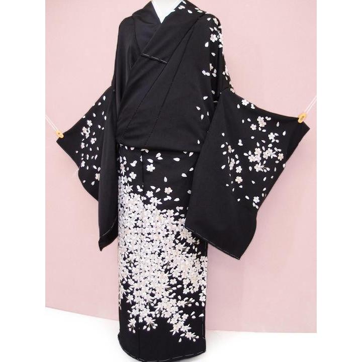 訪問着 未仕立て 正絹 豪華 手刺繍 桜 フォーマル 結婚式 入学式 卒業