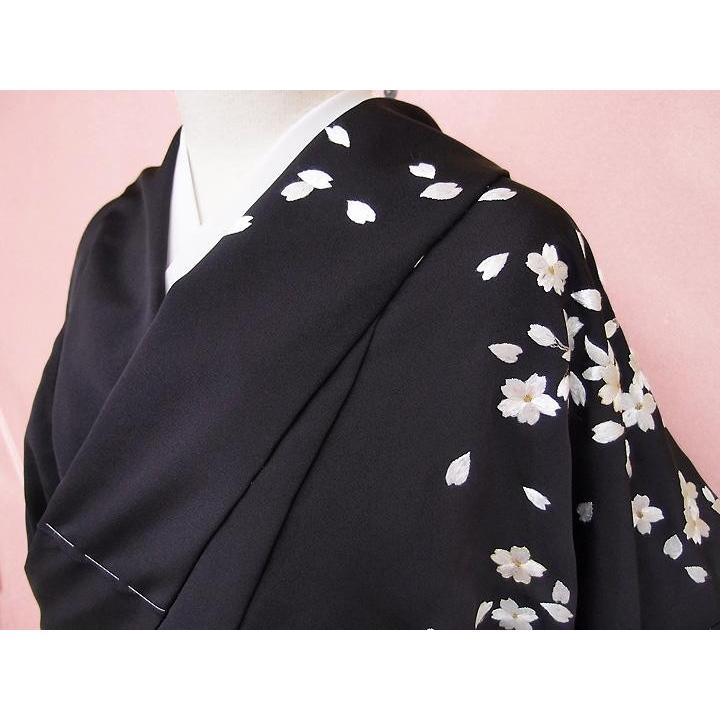 訪問着 未仕立て 正絹 豪華 手刺繍 桜 フォーマル 結婚式 入学式 卒業