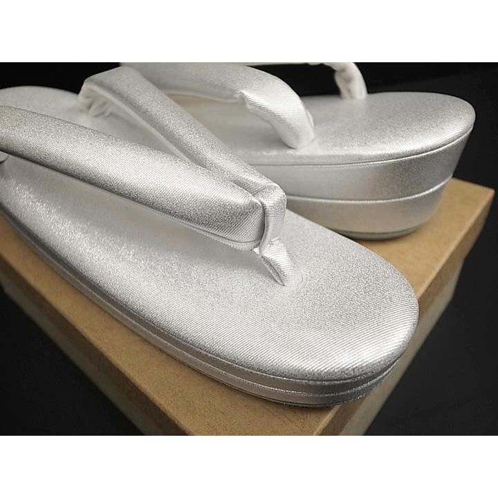 草履 礼服用 フォーマル 銀 シルバー 大阪ぞうり Mサイズ 23cm 893s 