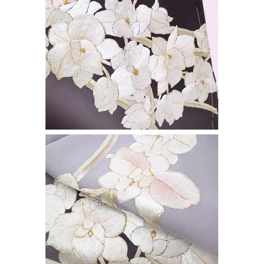 訪問着 手刺繍 正絹 豪華 カトレア フォーマル 結婚式 入学式 卒業式 