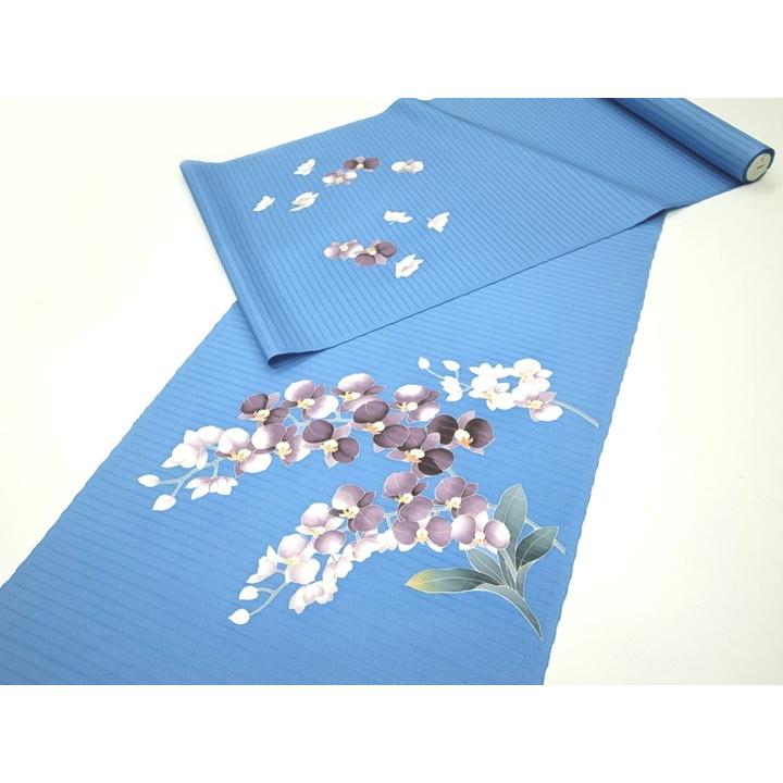 作家ものの塩瀬の染め帯正絹名古屋帯エビネラン季節の花|名古屋帯 作家ものの塩瀬の染め帯正絹名古屋帯エビネラン季節の花|名古屋帯