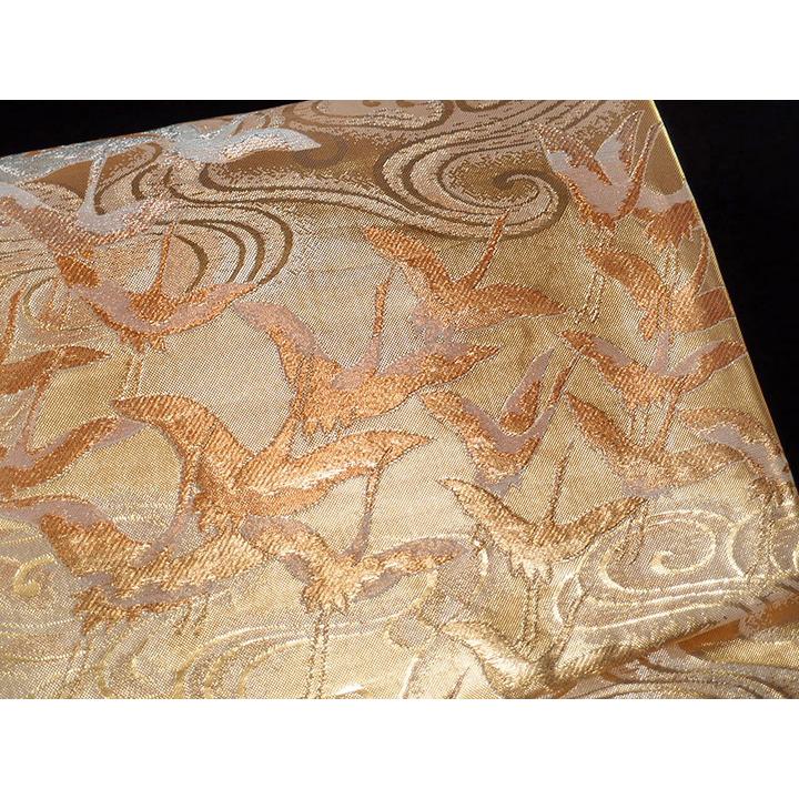 付帯 付け帯 作り帯 文化帯 一重太鼓 正絹 鶴 千羽鶴 飛鶴 流水 帯枕