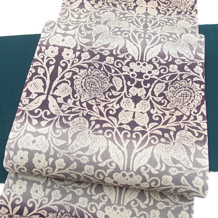 袋帯 ふくろ帯 夏物 夏 夏帯 丹後生紬 たんごきつむぎ 正絹 日本の絹  