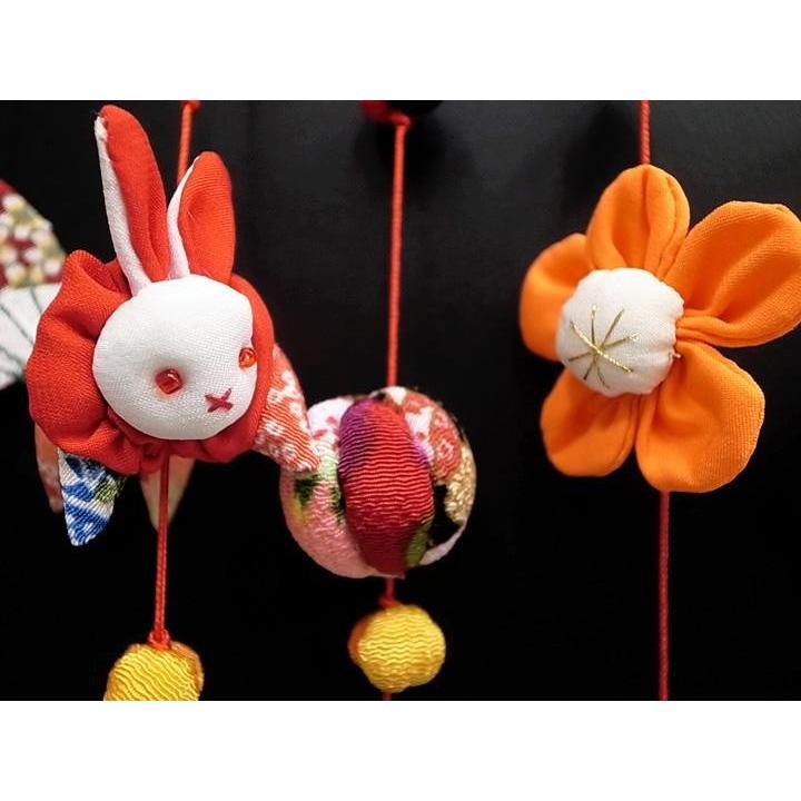 おひな祭り つるし雛 つるし雛人形縮緬細工 10本セット 赤色 新品