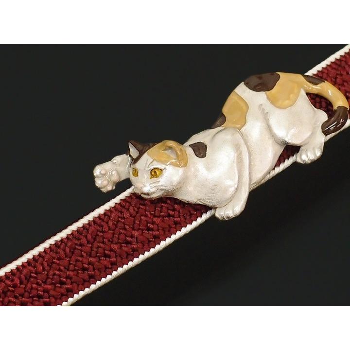 帯留め 帯留 浴衣 着物 ねこ ネコ 三毛猫 数-SUU- パルナートポック 四分紐 カジュアル プレゼント 母の日 誕生日 敬老 悪戯三毛猫 h910 :h910:ロマン着物みやがわヤフーショップ 通販 1330 帯留 ねこ ネコ 金魚鉢 浴衣 夏祭り 花火大会 ガラス玉 天然貝殻