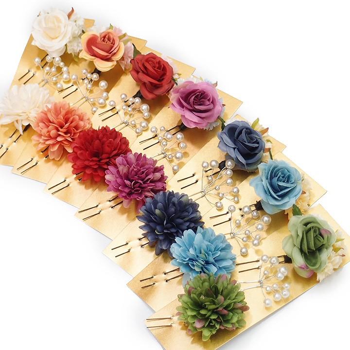 髪飾り 成人式 振袖 袴 ３点セット 全７色 花籠 大人 浴衣 かんざし 簪 卒業式 フォーマル 結婚式 花飾り ブライダル パール 手作り W28 W303 6 髪飾り N851 N851 ロマン着物みやがわヤフーショップ 通販 Yahoo ショッピング