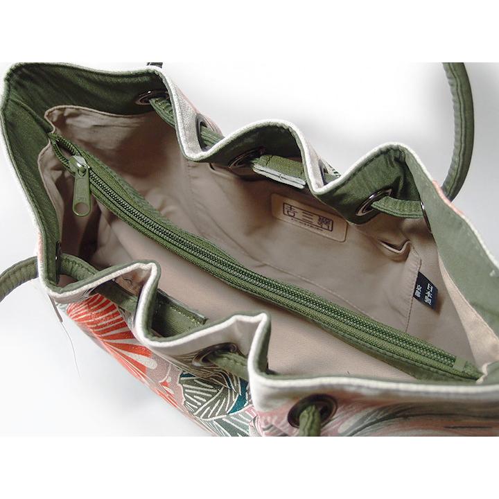 栗山工房 栗山 吉三郎 和装 バッグ 西陣織 紅型 正絹 銀通し