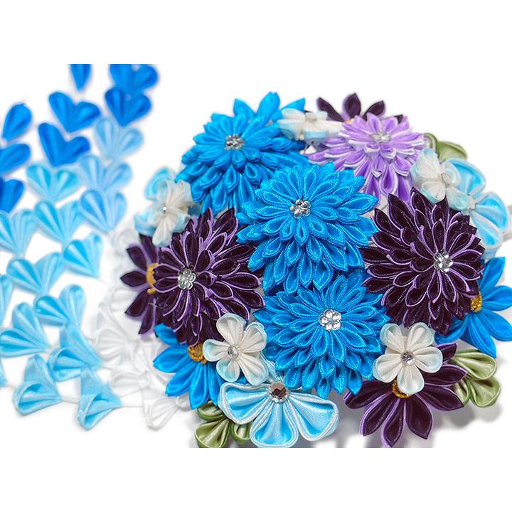 髪飾り 成人式 振袖 袴 舞妓さん 水色 青 紫 大人 かんざし 簪 花薬玉