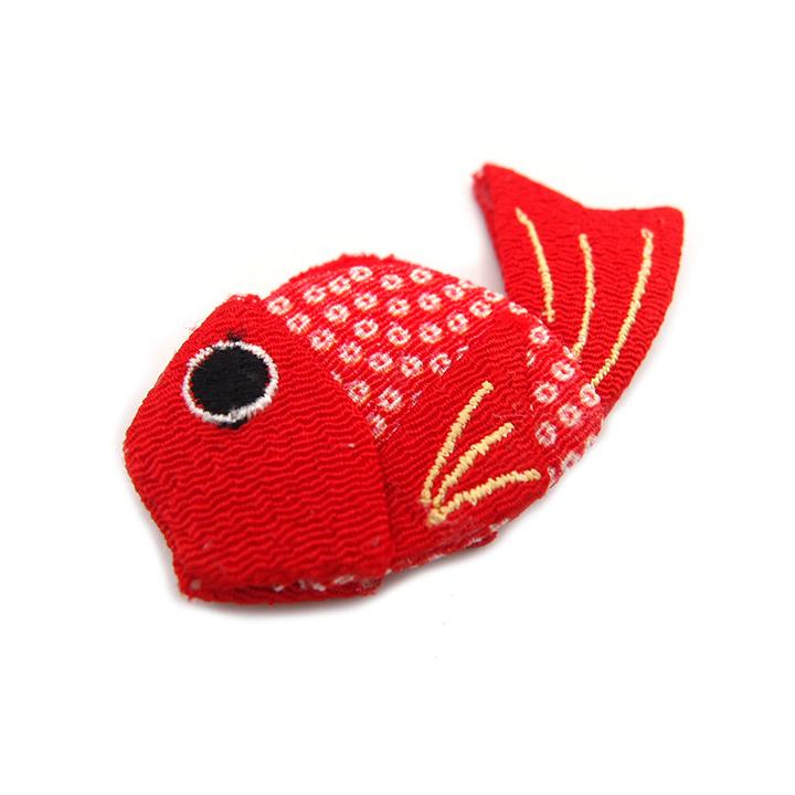 京都つるし飾り ちりめん細工 可愛らしい和飾り 小物 新品 鯛 魚 赤