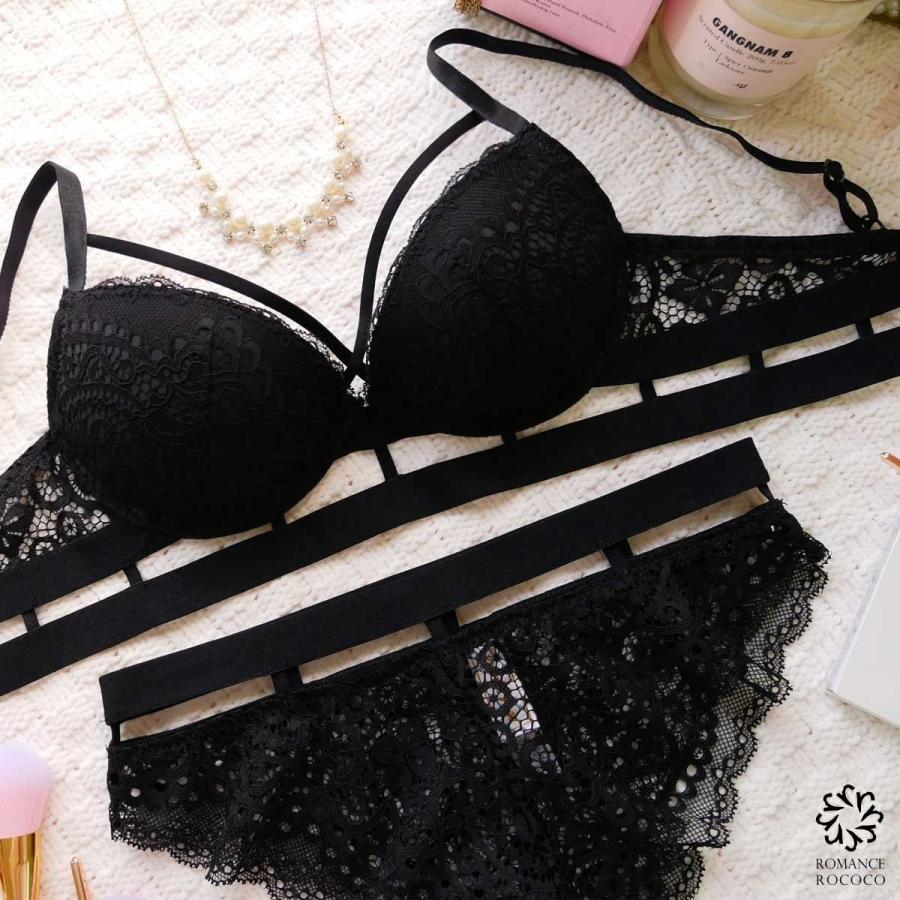 ラドーレ L'adoore SEXY谷間ストリング ブラショーツセット ブラセット モテ セクシー 透け レース下着 レディース セット |  | 04
