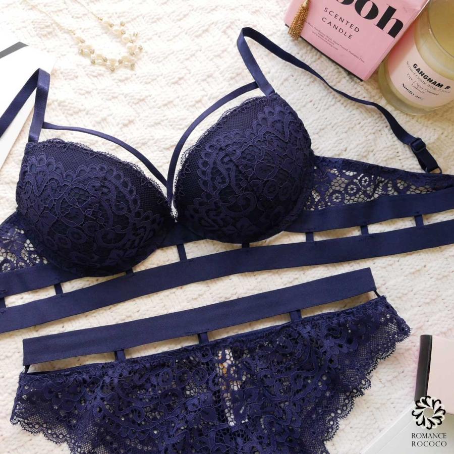 ラドーレ L'adoore SEXY谷間ストリング ブラショーツセット ブラセット モテ セクシー 透け レース下着 レディース セット |  | 06