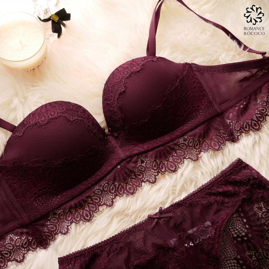 ラドーレ L'adoore ふっくらデコルテ ノンワイヤー ブラショーツセット ブラセット  ワイヤレスストラップレス モテ セクシー 透け レース下着 セット |  | 07