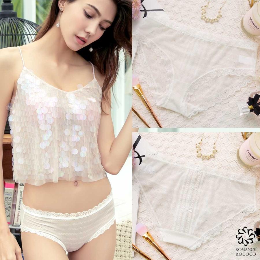 メール便可/ラドーレ(L'adoore) リボンバックオープンレースショーツ 穴あき セクシー バックスタイル ショーツ 総レースショーツ パンツ 締め付けない レーシー |  | 01