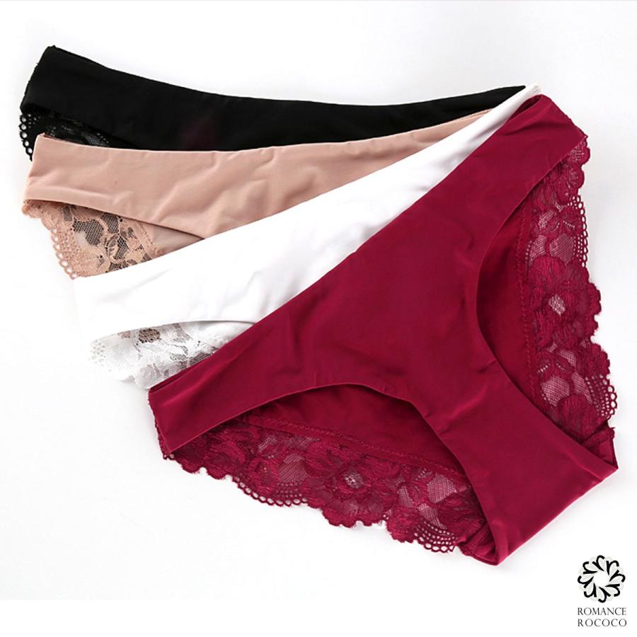 メール便可 ピンクディア PINK DEAR つるりん バックレース ショーツ デイリー パンツ 締め付けない ひびかない　ひびきにくい パンティライン |  | 01