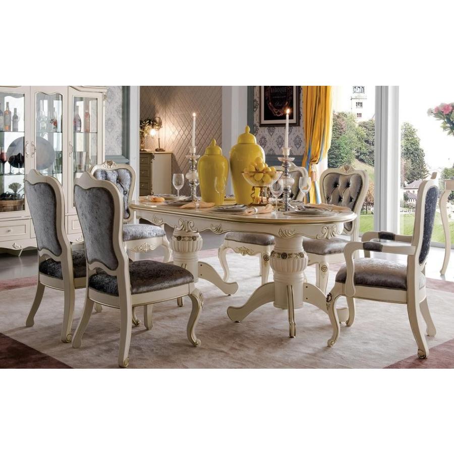 トップ ロココ ダイニングテーブル 姫家具 ヒーロー☆管198