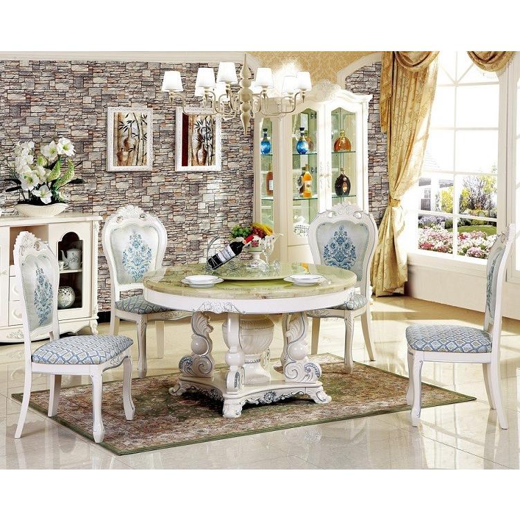 大理石天板ダイニングテーブルA色 ML-A332 大理石天板と大理石脚の