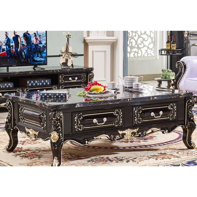 MXS-09 姫系ロココ調大理石センターテーブル :MXS-09:輸入家具の