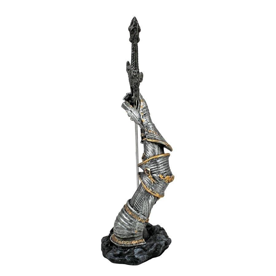 ペーパーナイフ（レターオープナー）の剣（エクスカリバー）を持つ中世騎士の腕 彫像 彫刻(輸入品) :0n0069:浪漫堂ショップ - 通販 -  Yahoo!ショッピング