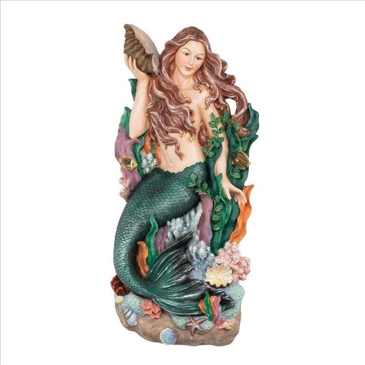 メロディー入り江 人魚姫(マーメイド) 壁装飾 彫刻 高さ 約 メロディー入り江 人魚姫(マーメイド) 壁装飾 彫刻 高さ 約