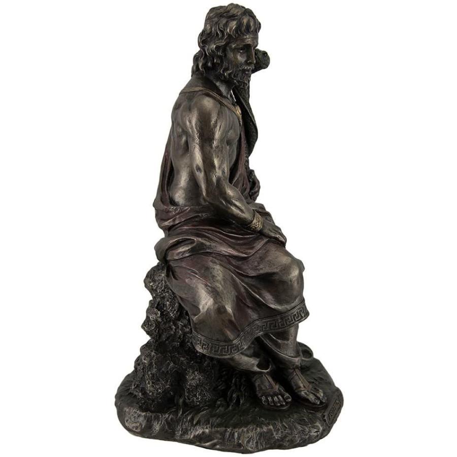 アスクレピオスの杖を持った医学の神 アウクレピオス ブロンズ風彫刻 彫像/ 医師免許 病院（輸入品 |  | 05