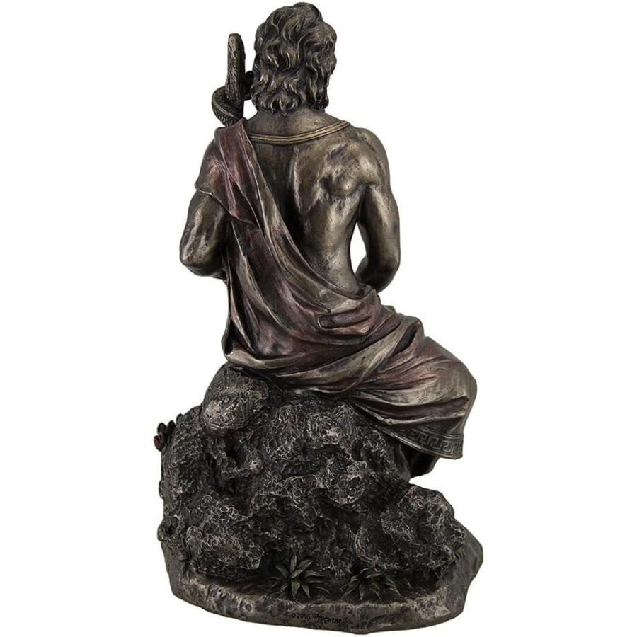 アスクレピオスの杖を持った医学の神 アウクレピオス ブロンズ風彫刻 彫像/ 医師免許 病院（輸入品 |  | 07